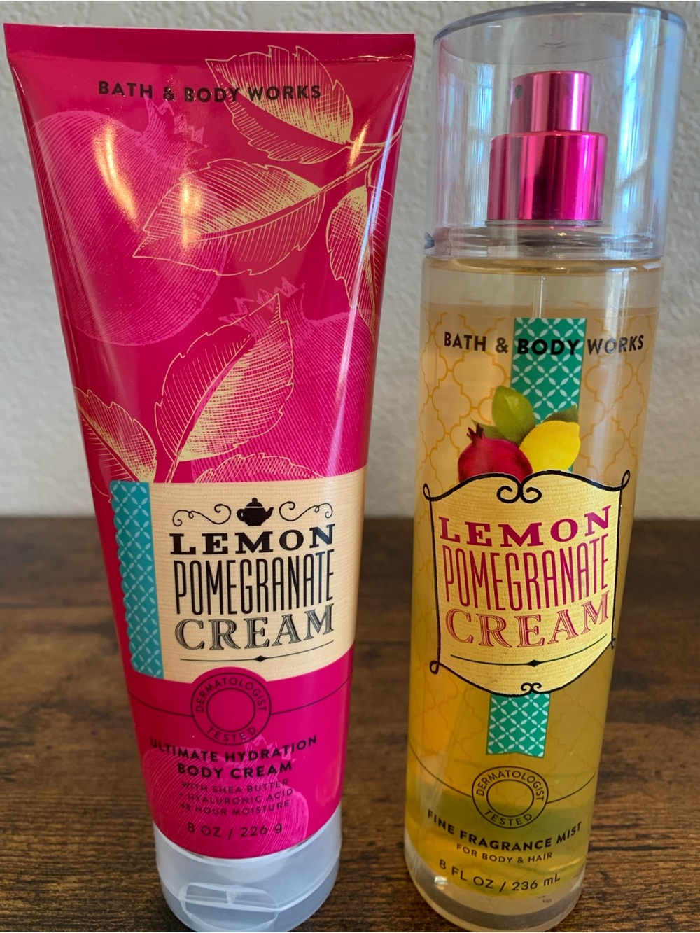 Bath & Body Works Lemon Pomegranate Body Cream & Mist